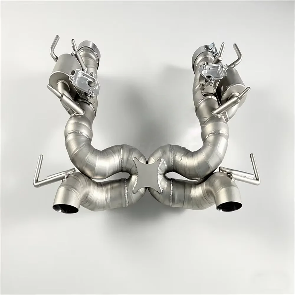 Titanium Exhaust Catback Muffler for SF90 3.9 T V8 2019-2023 Original Factory Valve Exhaust System Perfect Installation
