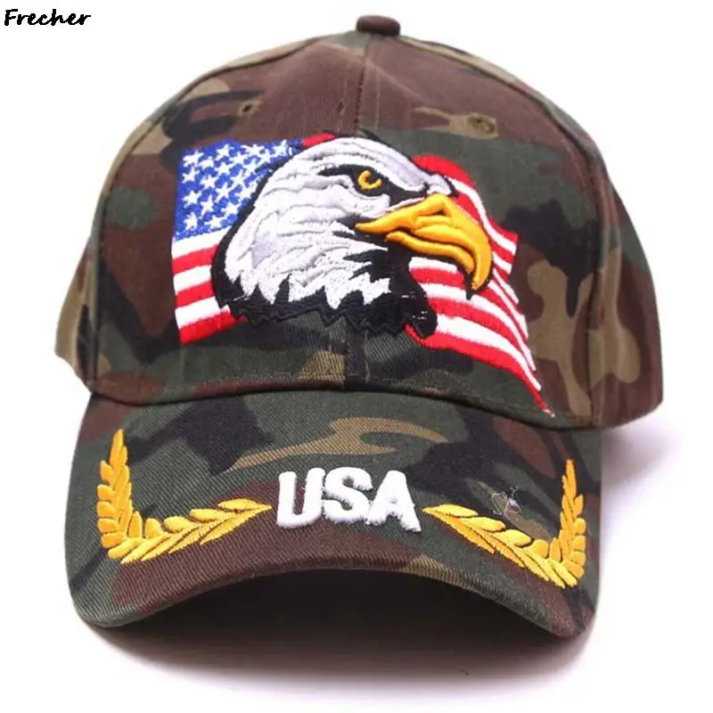 Bawełniana czapka z daszkiem typu Eagle czapki z daszkiem z USA Unisex amerykańska czapka z daszkiem do koszykówki piłka nożna Casual Gorras