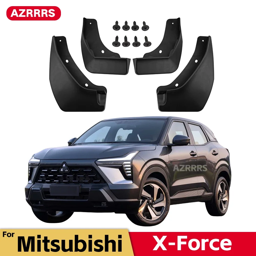 MudFlaps For Mitsubishi XFORCE X Force 2024 Mudguards Mud Flaps Splash Guards Front Rear Wheels Fender Car Accessories 4Pcs