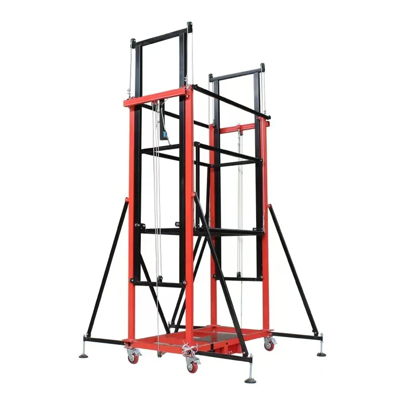 Elektrisches mobiles Gerüstensystem, 500 kg Tragfähigkeit, CE-zertifizierter automatischer Schutz für Gebäudepartungsgeräte