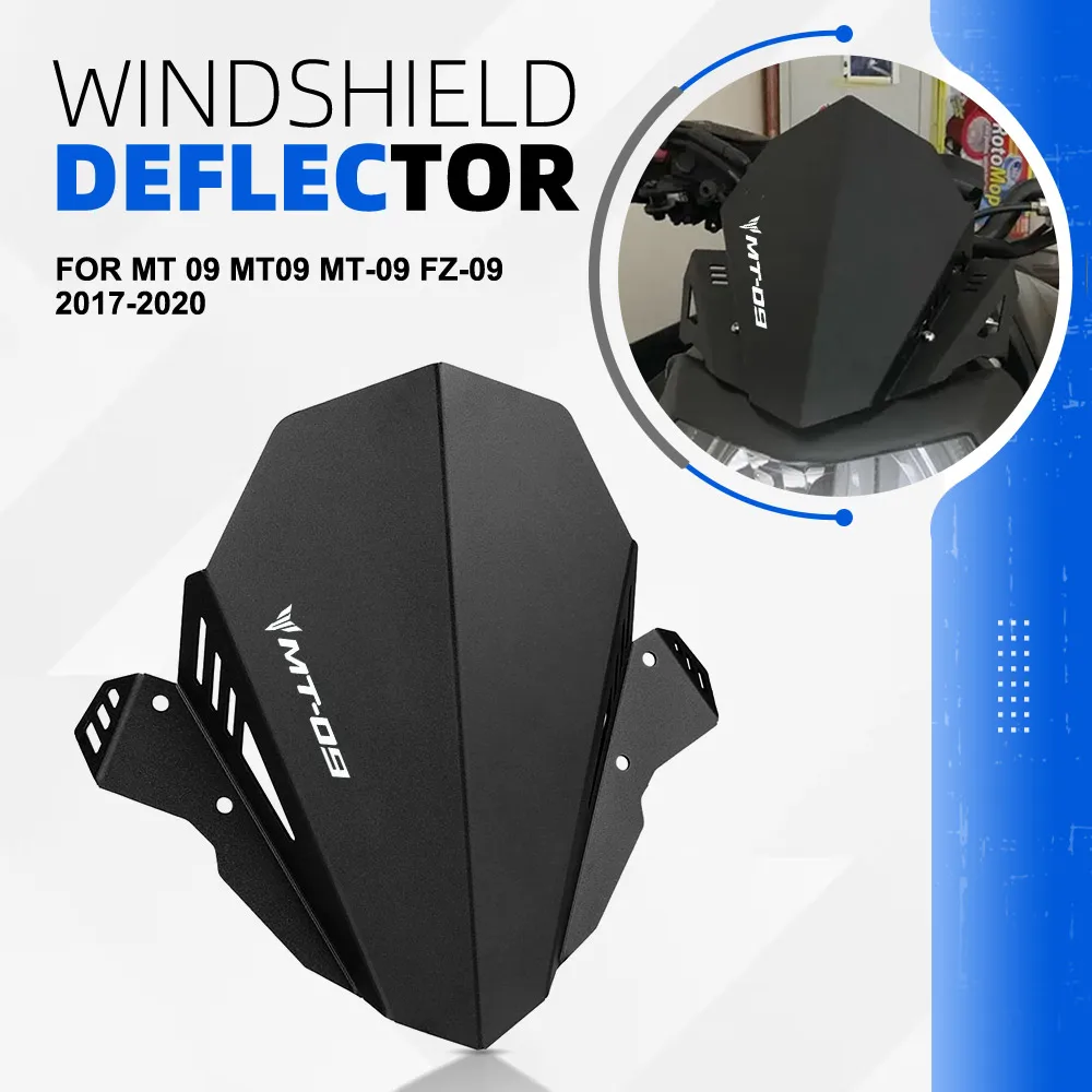 

MT-09 FZ09 Windscreen For Yamaha MT 09 MT09 MT-09 FZ-09 2017 2018 2019 2020 Motorcycle Accessories Windshield Wind Deflector