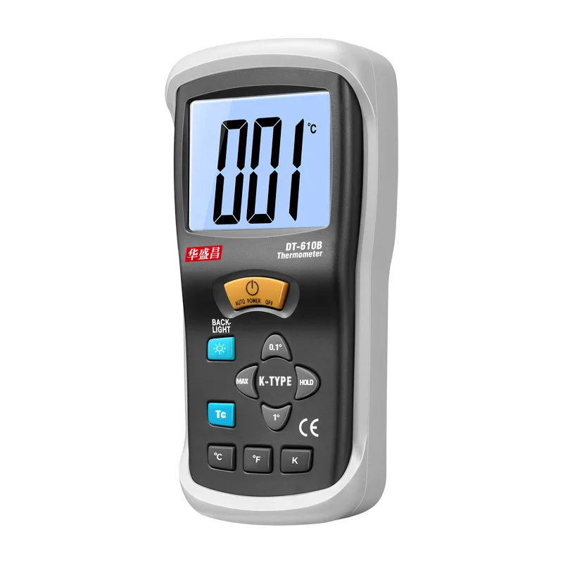 DT-610B thermocouple thermometer High precision contact industrial high temperature thermometer with probe