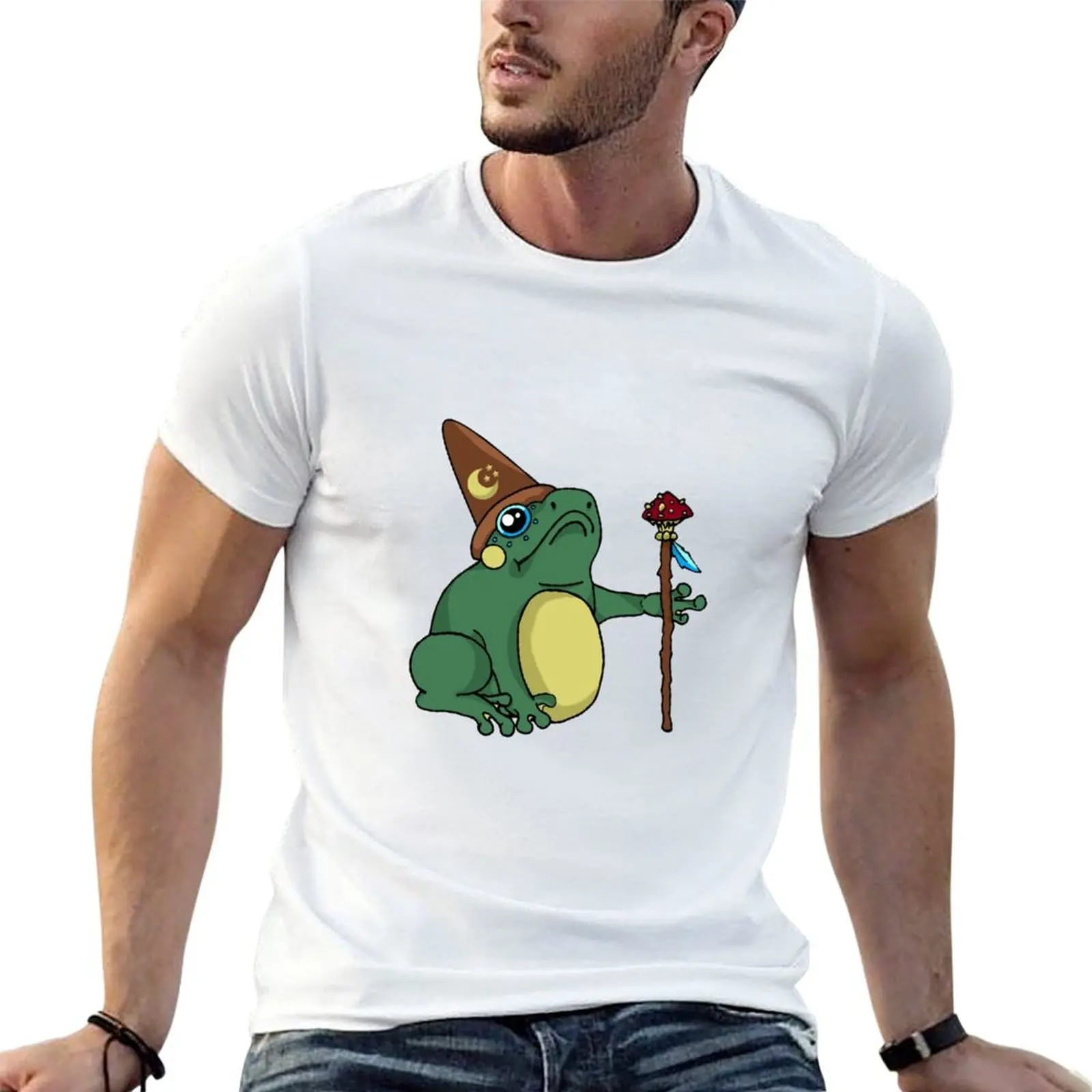 

Frog Wizard T-Shirt t shirts for man slim fit funny t shirts dark humor T-Shirt