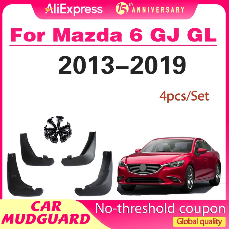 

Car Splash Guards Mudguards Fender Set Parts Front Rear Mud Flaps Auto Accessories For Mazda 6 GJ GL Atenza 2013-19 Error Free