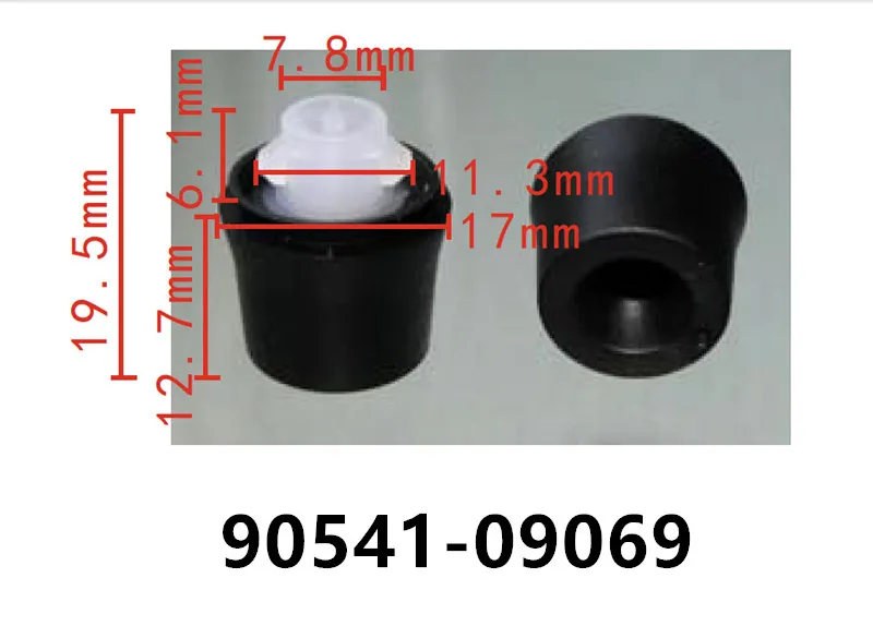 

50/100/500x зажим для крепления боковой части подоконника с герметиком для Acura Honda Accord Civic 91513-SM4-000 91513SM4000
