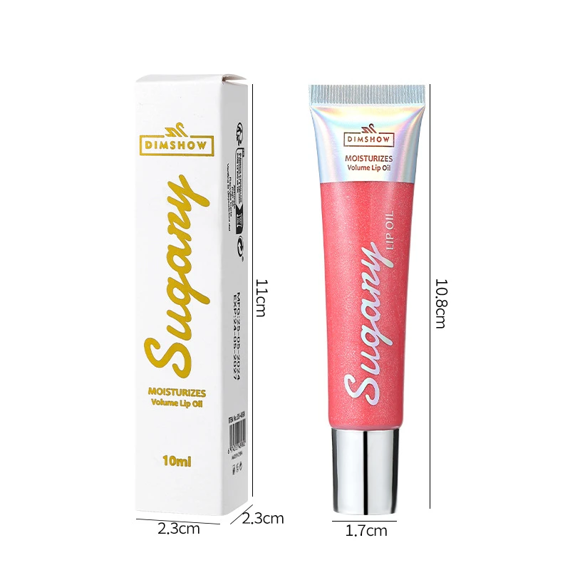 10 colori Shimmer Lip Gloss Impermeabile Duraturo Idratante Glitter Lip Smalto Donne Shimmer Rimpolpante Trucco labbra Cosmetici