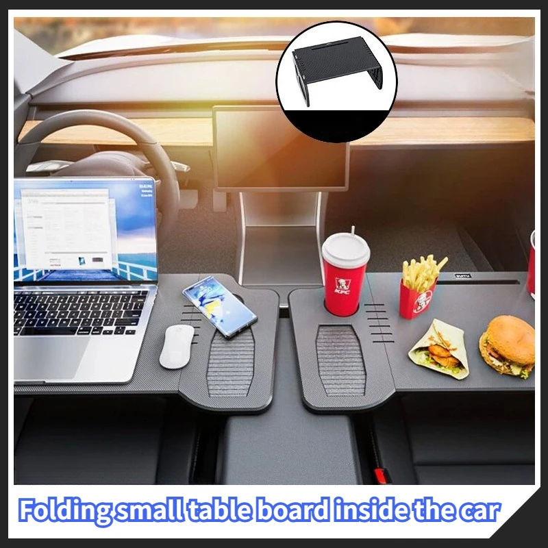 

Car Tray Table Car Laptop Desk Folding Steering Wheel Table Food Tray for Tesla Model 3 Y Juniper Car Steering Wheel Laptop Desk