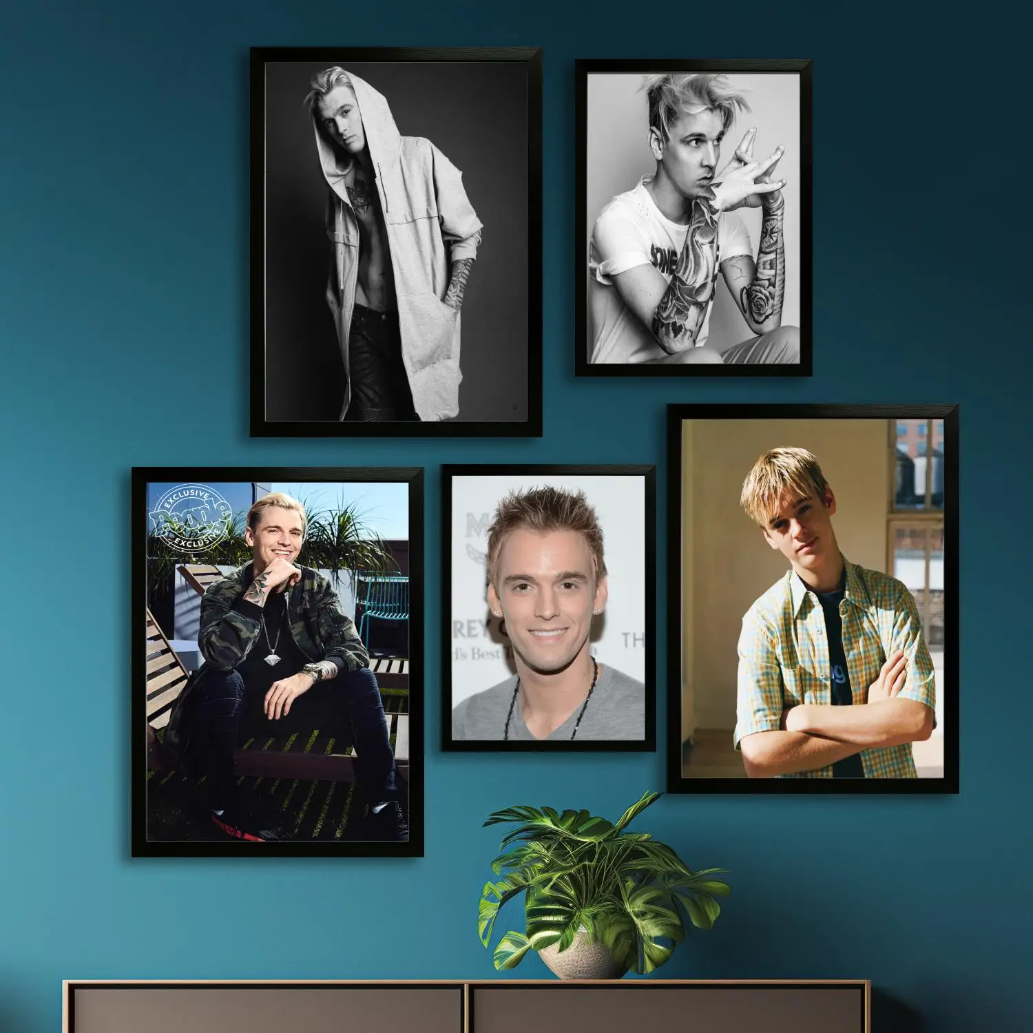 

Плакат на холсте Aaron Carter и настенное искусство, печать с изображением, современный семейный декор для спальни, декоративная живопись