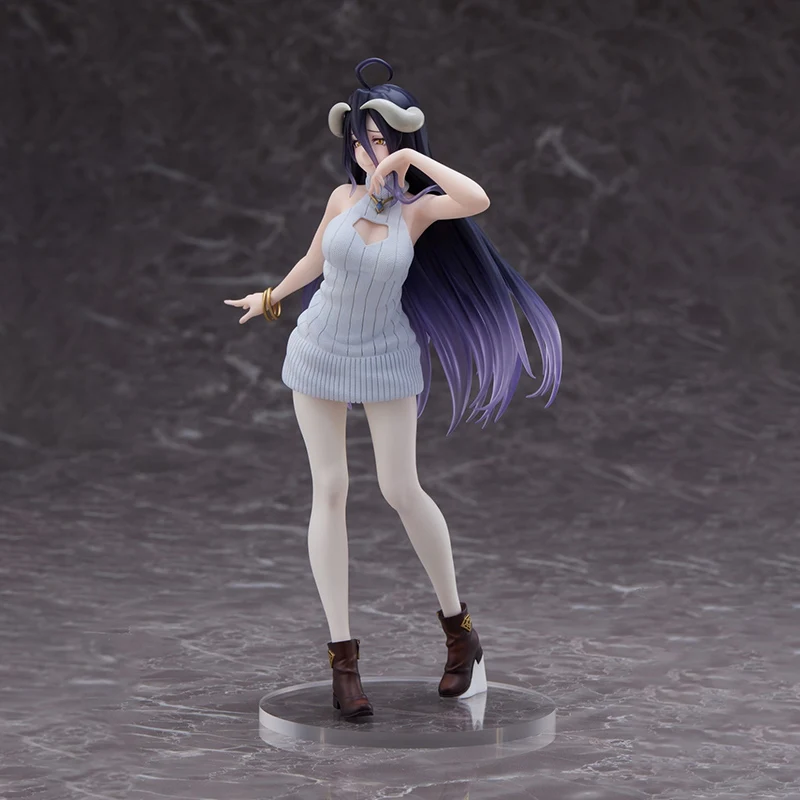 Em estoque original TAiTO Coreful OVERLORD ‌ IV Albedo ~ Vestido de suéter Ver. ~ PVC 20CM Anime Figuras de ação Modelo Coleção Brinquedo