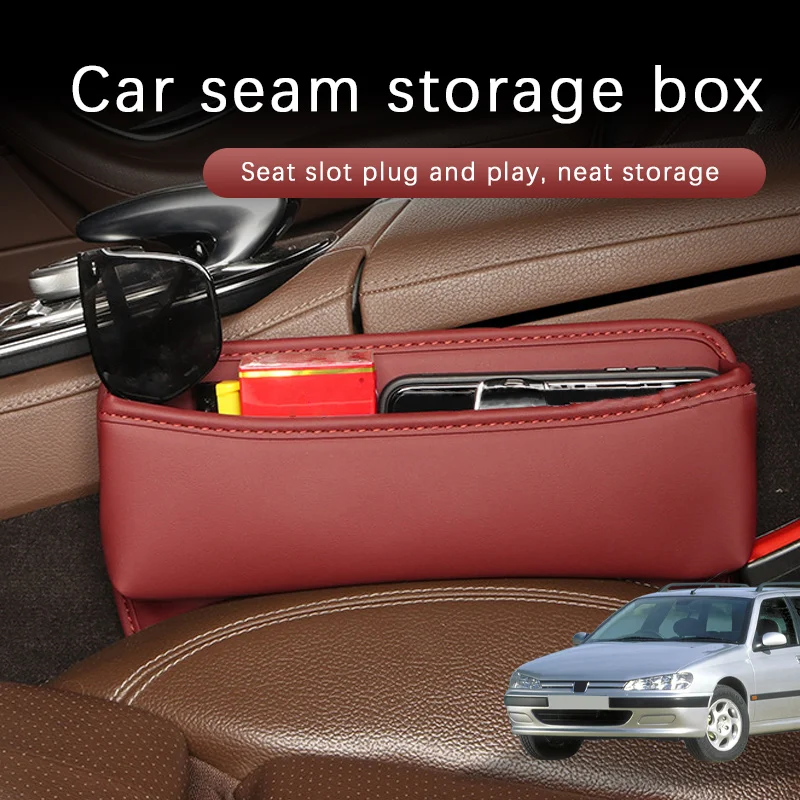 Car Seat Gap Organizer Multifunctional Console Filler Storage Car Interior Storage Bag For Peugeot 406 Car Accessories