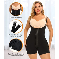 NADAINGAA Fajas Colombianas Women Waist Trainer Body Shaper Corset Slimming Underwear Bodysuit Sheath Tummy Control Shapewear