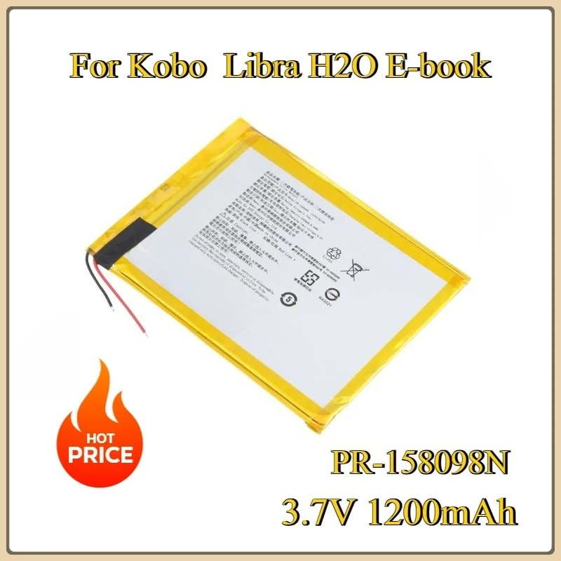 For Kobo  Libra H2O E-book PR-158098N 3.7V 1200mAh Replacement Battery