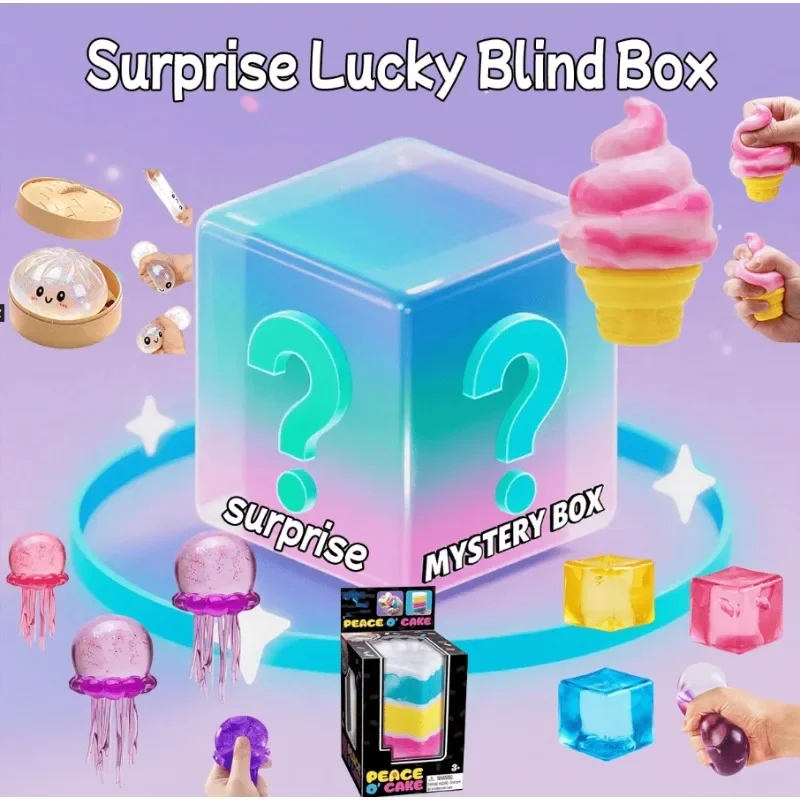 

hot 2026 HOT 2026 Blind Box Of Squeezy Surprises – 3 Draw, 3 Randomly Selected Super Soft, Slow-Rebound Squishy Toy For Stress Relief.