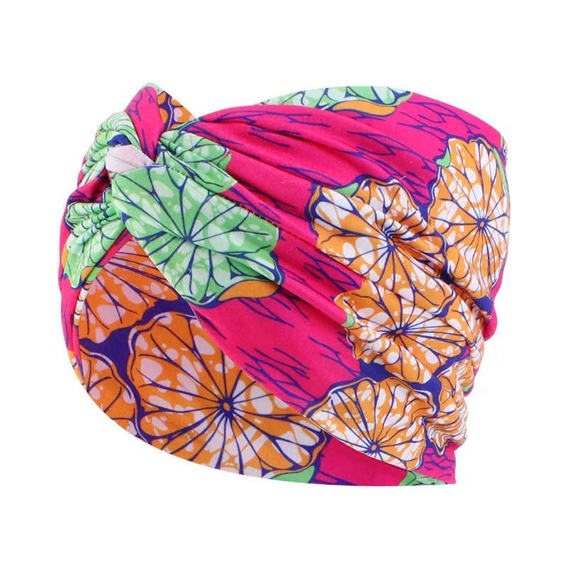 African Printed Twist Headband Women\'s Sports Elastic headwrap Hair Scarf Wide Stretch Hair Band Bandanas Hair Accessories