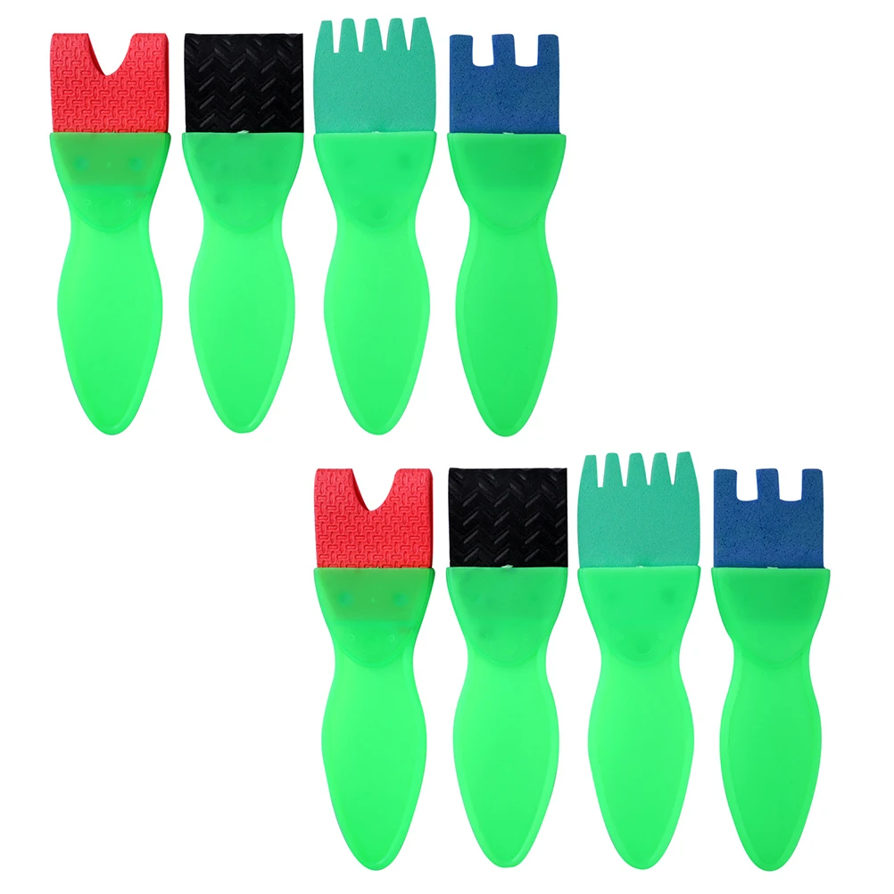 مجموعة فرش رسم مكونة من 8 قطع بمقبض ناعم وخفيف الوزن وألوان مائية وفن زيتي يمكنك صنعه بنفسك أداة رسم العبث للطلاب #4