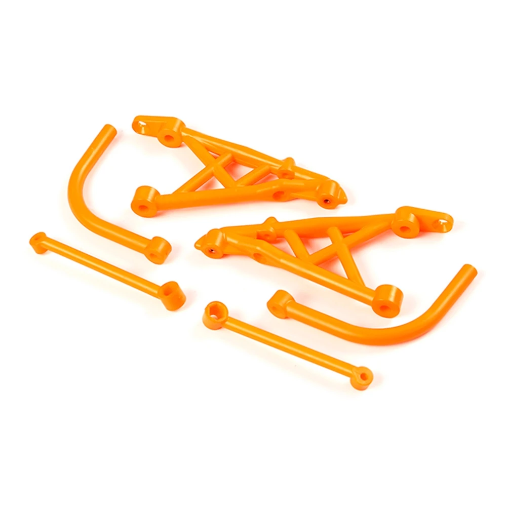 Kit de suporte amortecedor de amortecimento traseiro de nylon para 1/5 HPI ROVAN BAJA KM 5B ROFUN BAHA RC CAR Toys PARTS-Laranja