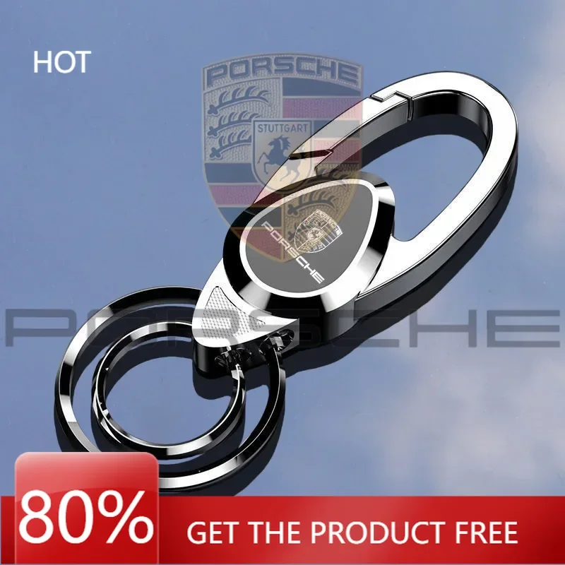

For Porsche Cayenne Macan Panamera 918 911 Metal Car Keychain Key Ring Anti-Loss Keyring Pendant For Porsche Cayenne Panamera Ma