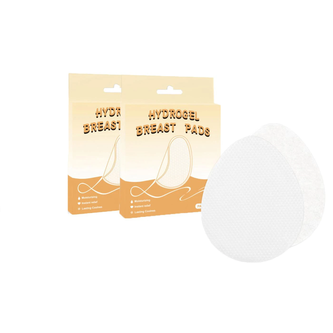 20Pcs Hydrogel Breast Pads Cooling Pad Nipple Shield Relief Pain and Sore Postpartum Nursing Pads Breastfeeding Essentials
