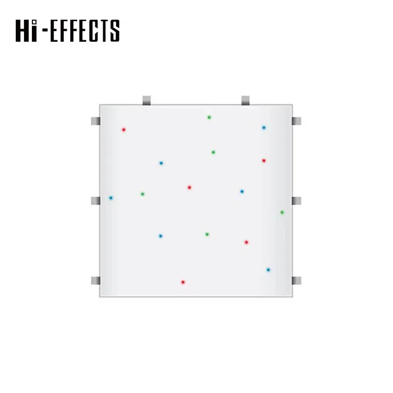 

Twinkling Starlight LED Dance Floor RGB 3D Wireless Wedding Dance Floor for Stage Party Club Disco Event 60x60cm