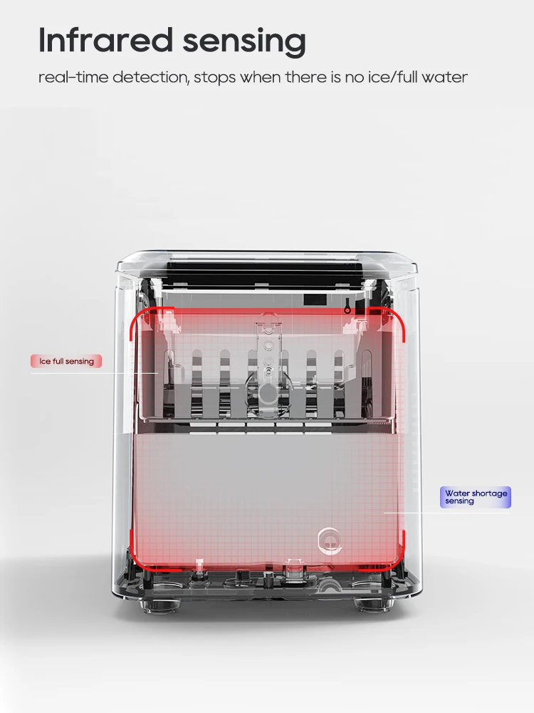 آلة صنع الثلج المنزلية الأوتوماتيكية HiBREW ، التنظيف الذاتي ، المطبخ ، المكتب ، البار ، الحفلات ، 60 هرتز ، 50 هرتز