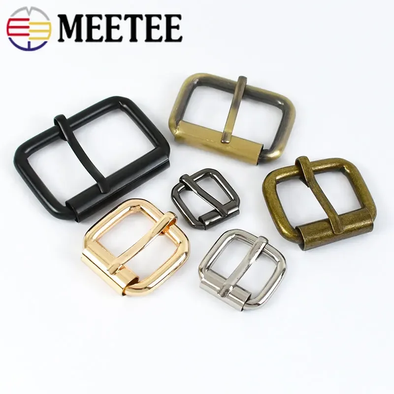 5/10Pcs 13-38mm Metal Belt Buckles Bag Backpack Strap Clasp Webbing Adjust Roller Pin Buckle DIY Leather Ring Repair Accessories