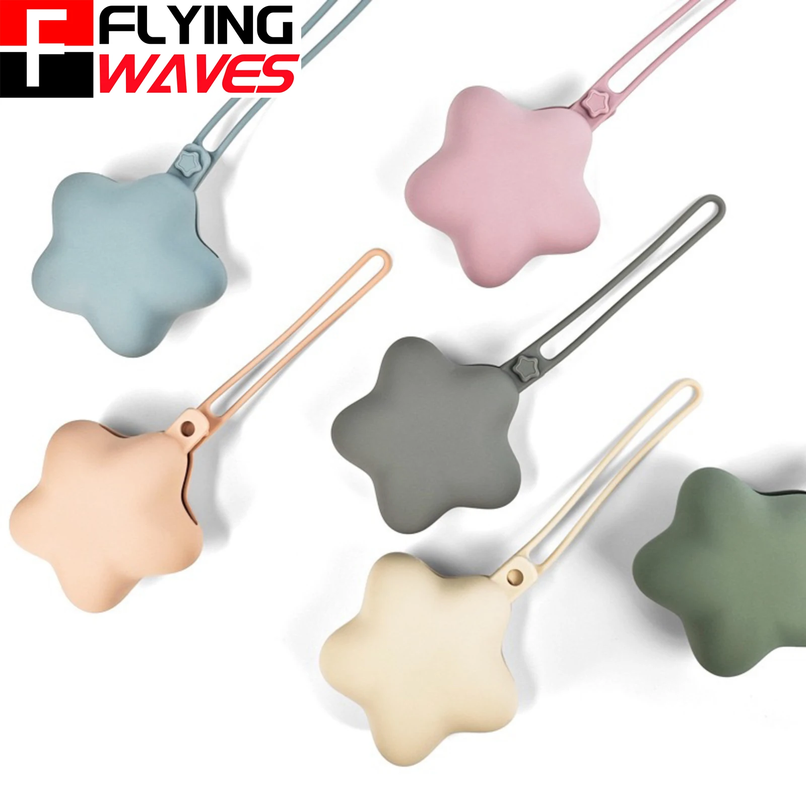 

BPA-Free Silicone Pacifier Holder Case Diaper Bag Accessory Newborn Travel Baby Pacifier Pouch Cute Star Box