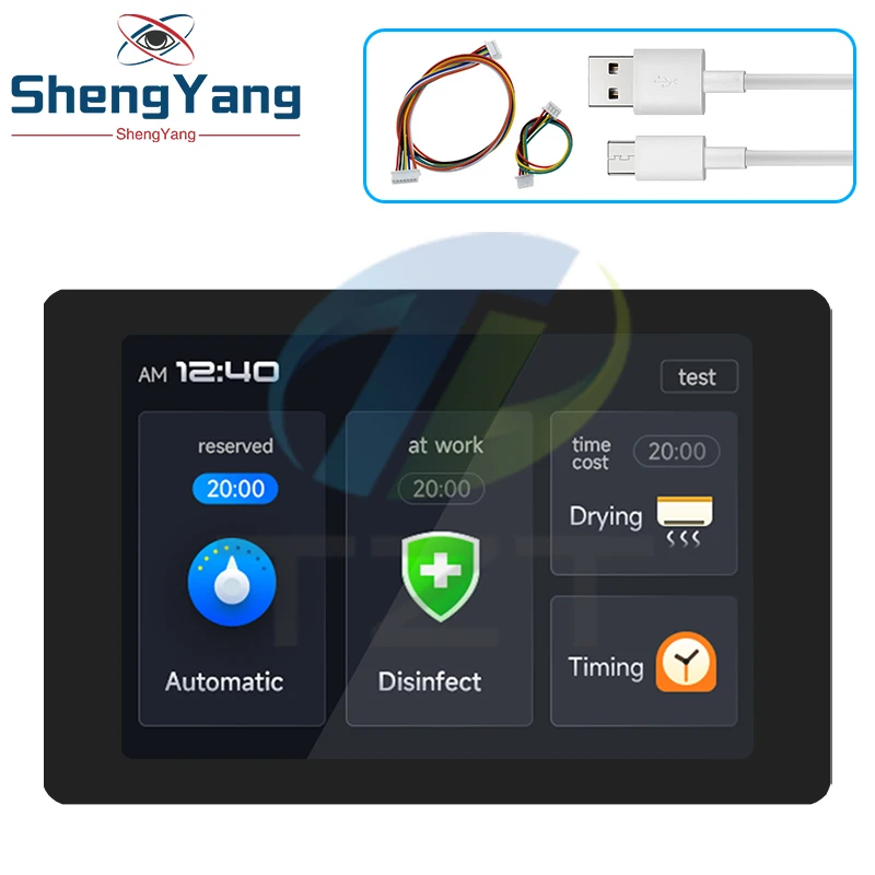 Imagem -02 - Placa de Desenvolvimento Esp32 com Tela Lcd Multi-touch Capacitiva Bluetooth Embutido Wi-fi Wt32-sc01 Plus 35 320x480 1pc