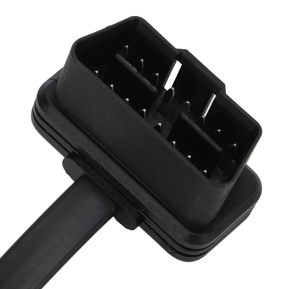16 Pin OBD2 Extension Cable With Power Switch Ultra Slim Flat Wire Diagnostic Flat Cord Universal OBD2 Splitter Cable