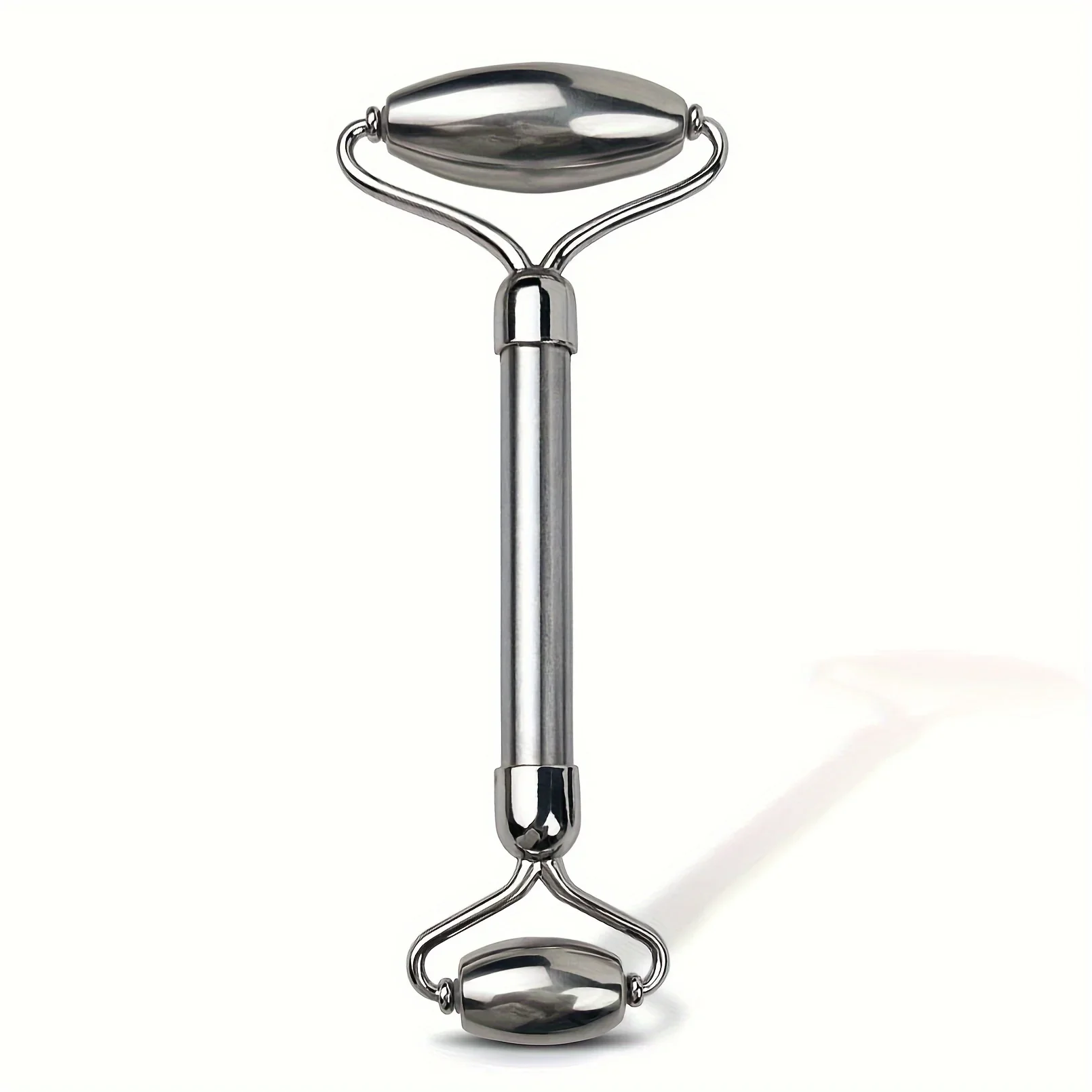 Rodillo Facial de acero inoxidable, eliminador de arrugas, masajeador Facial refrescante de doble cara para levantamiento Facial, herramientas para el cuidado de la piel delgadas