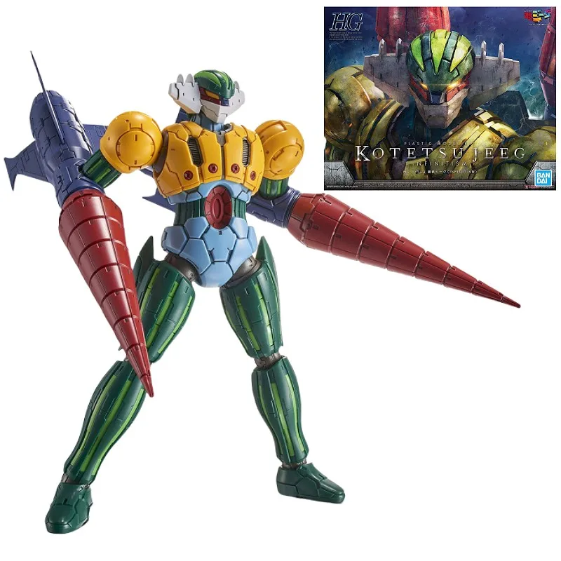 

In Stock Bandai Iron God Jack Anime Figure Hg Assembled Model Infinitism Jeeg Exquisite Action Figure Toys Collectible Gifts