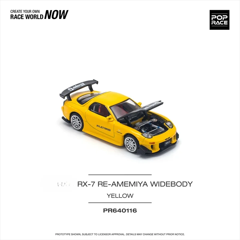 Xcartoys x POP RACE 1:64 RX-7 Mk3 FD3S RE Amemiya Model Car