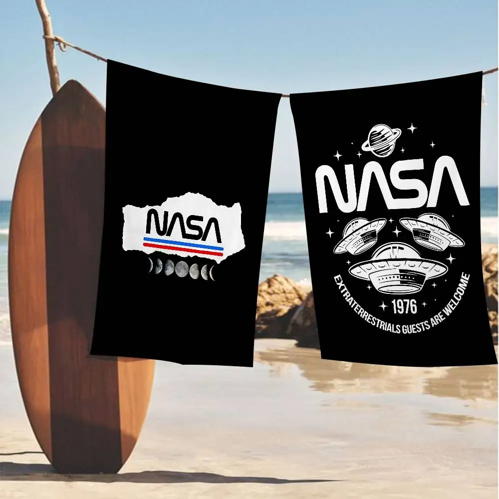 USA N-Nasas Logo Bath Towel Microfiber Soft Water Absorbing Breathable For Girl Kids Decorative Cartoon Beach Towel