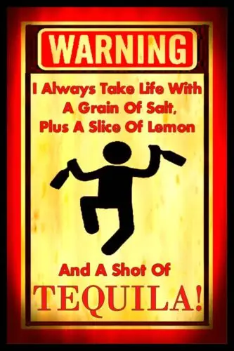 TAKE LIFE SHOT OF TEQUILA! METAL SIGN 8X12 BAR MAN CAVE BEER WHISKEY HAPPY HOUR