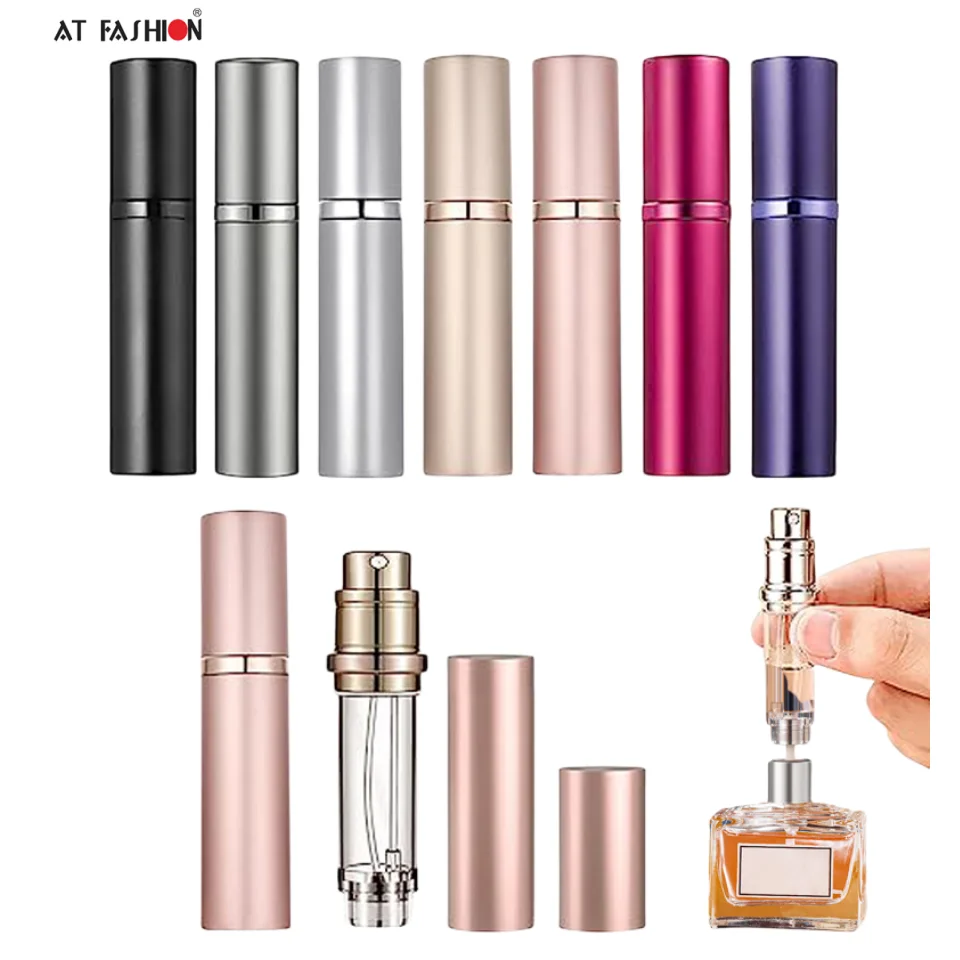 Travel Mini 5ml Perfume Spray Bottles Refillable Portable Filling Leakproof Bottling Liquid Bottom-Filling Cosmetic Tools