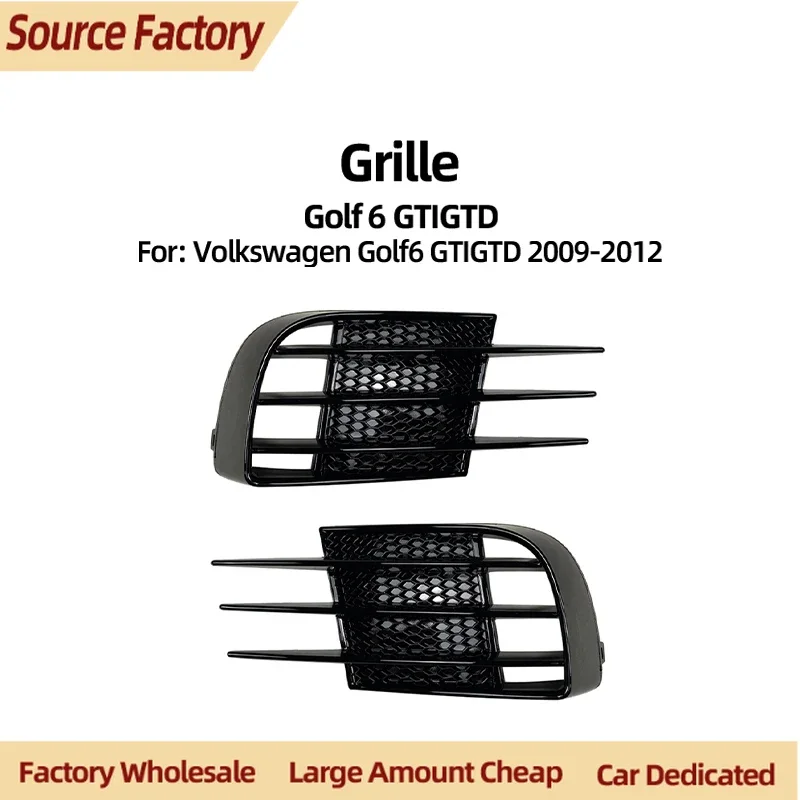 

Бамперы высокого качества для Volkswagen Golf Mk 6 GTI GTD 2009-2012, решетка противотуманной фары, детали для модификации ветровых лопастей