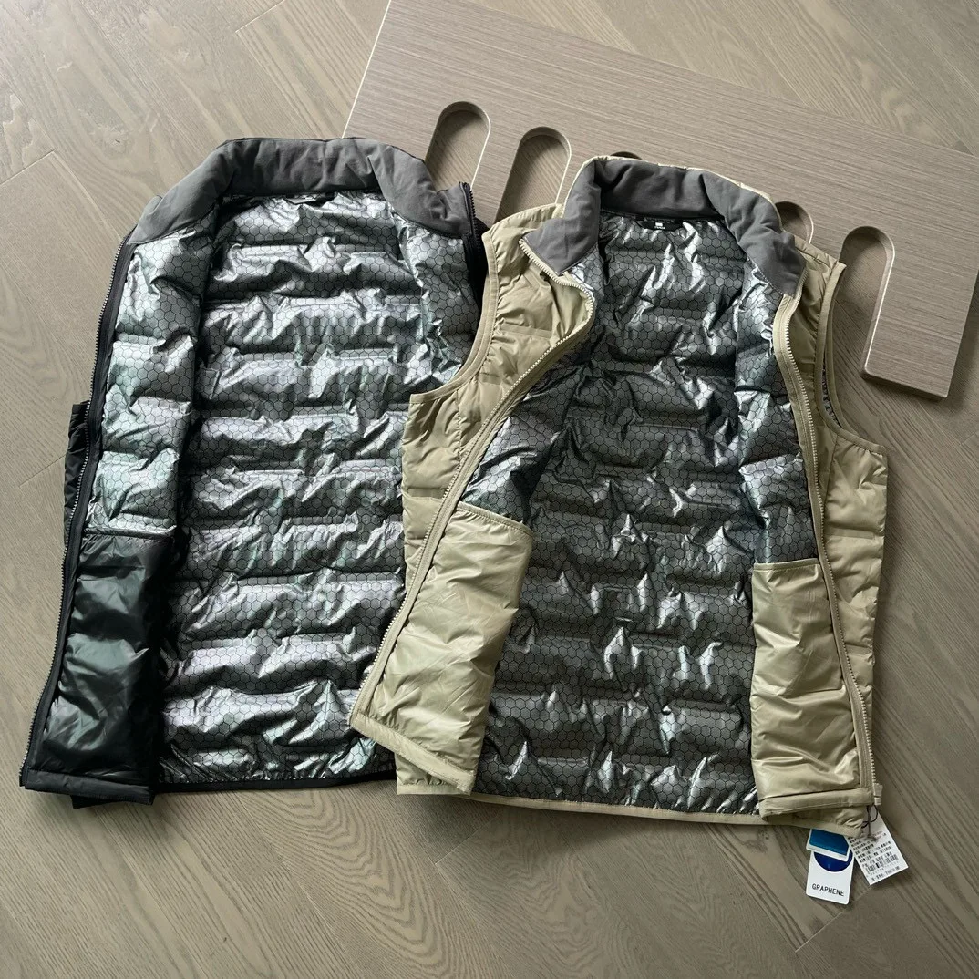 M5800 Men Down Vest Jacket Winter Casual Sleeveless Lightweight Down Duck Vest Coat Trendy New Versatile Daily