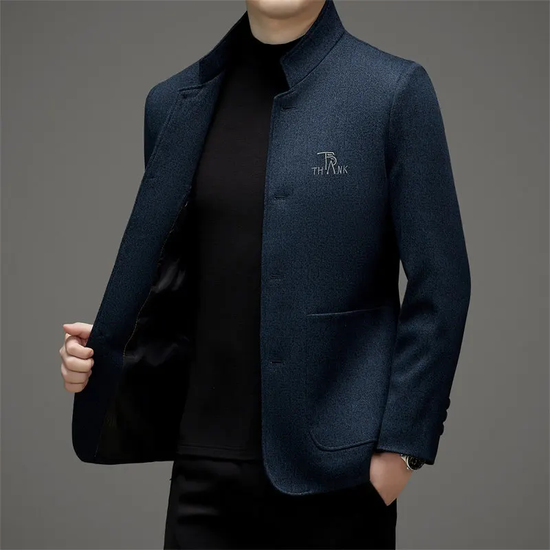 The Main Promotion of New Explosive Casual Business Men\'s Suit Trend Single West Spring and Autumn New Coat Zhongshan Suit