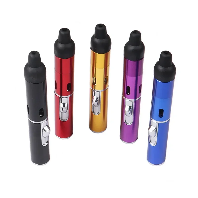 Hot Selling Multifunctional Aromatherapy Lighter Portable Mini Metal Pipe with Volcanic Stone