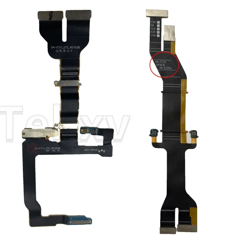 For Samsung Galaxy Z flip3 flip4 flip2 flip 2 3 4 5 f707 f711 f721 f731spin axis motherboard connector LCD display flex cable