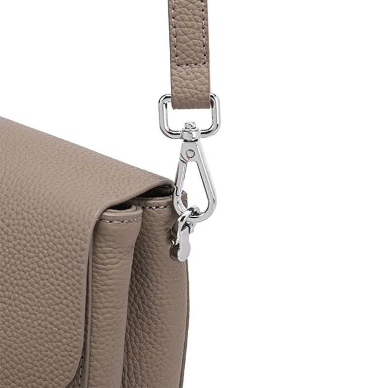 Fashionable Women's Square Bag Luxury Designer Genuine Leather Women Shoulder Bags High Quality Simple Cowhide Crossbody Bag
