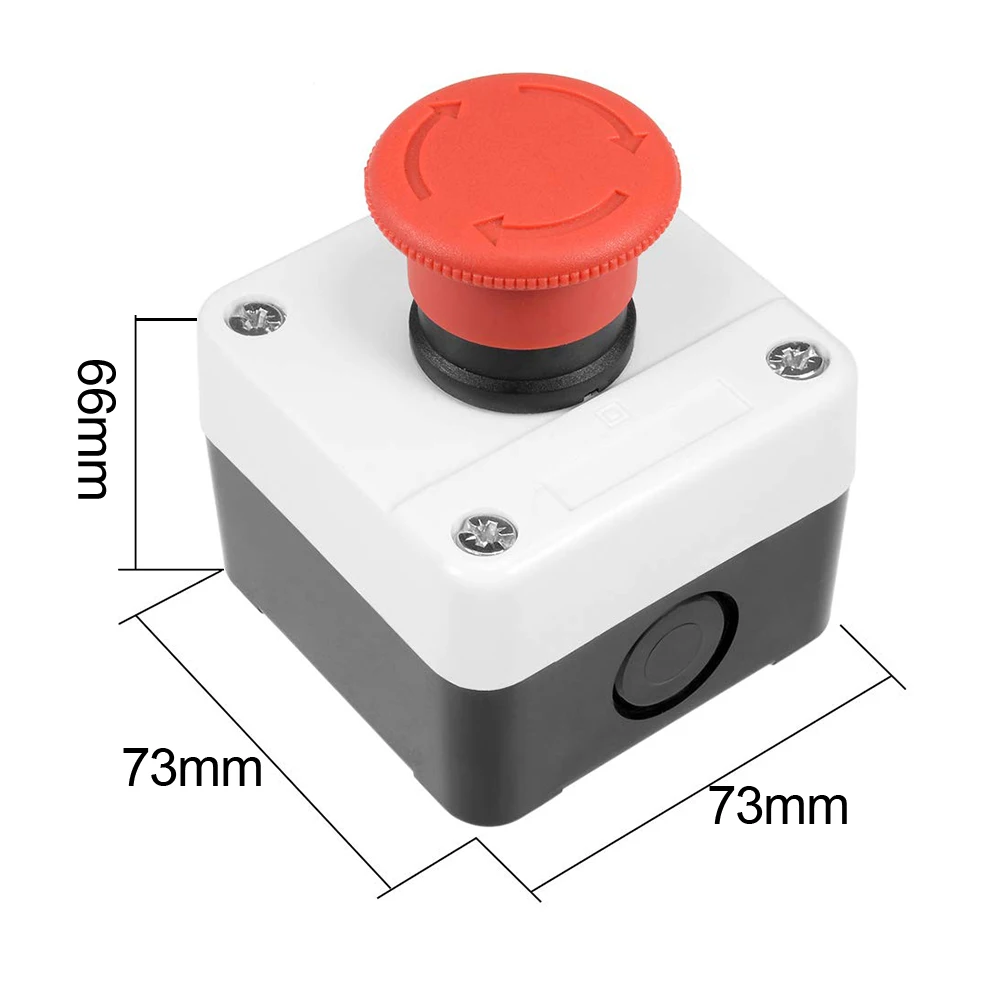 Industrial Push Button E-Stop Push Button Electrical Junction Box Flame-retardant Material IP65 Waterproof Rating