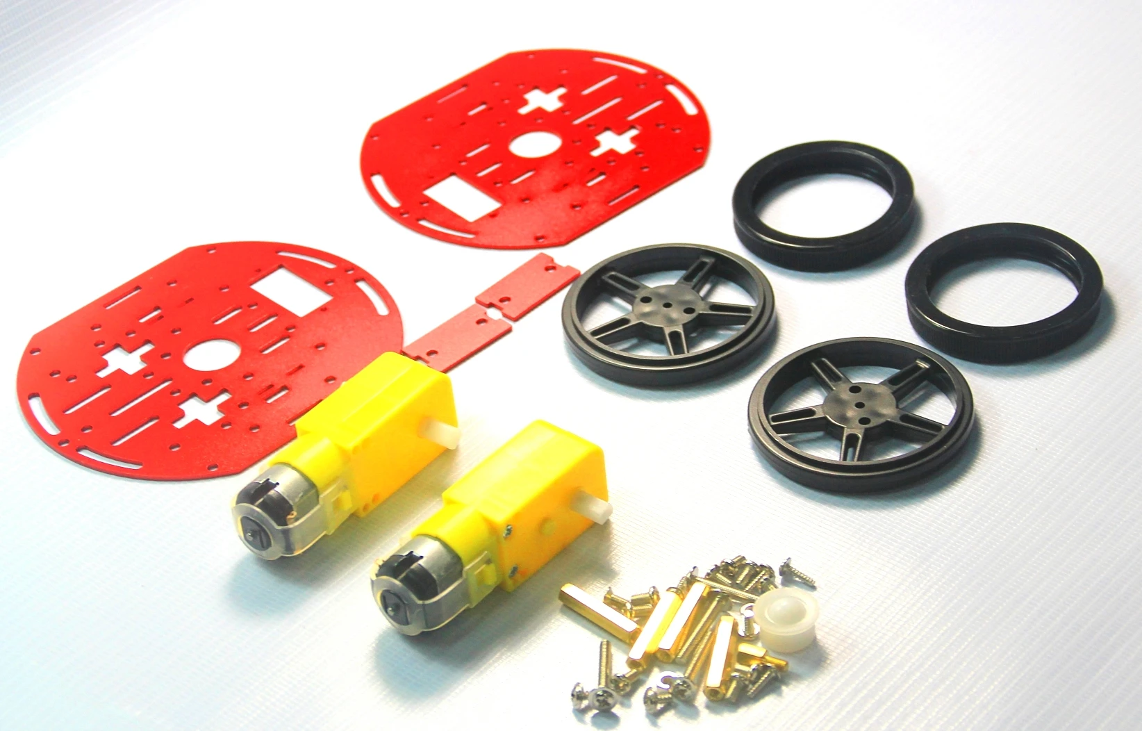 2WD DIY O Robô de Aprendizagem Um Kit FT-DC-002