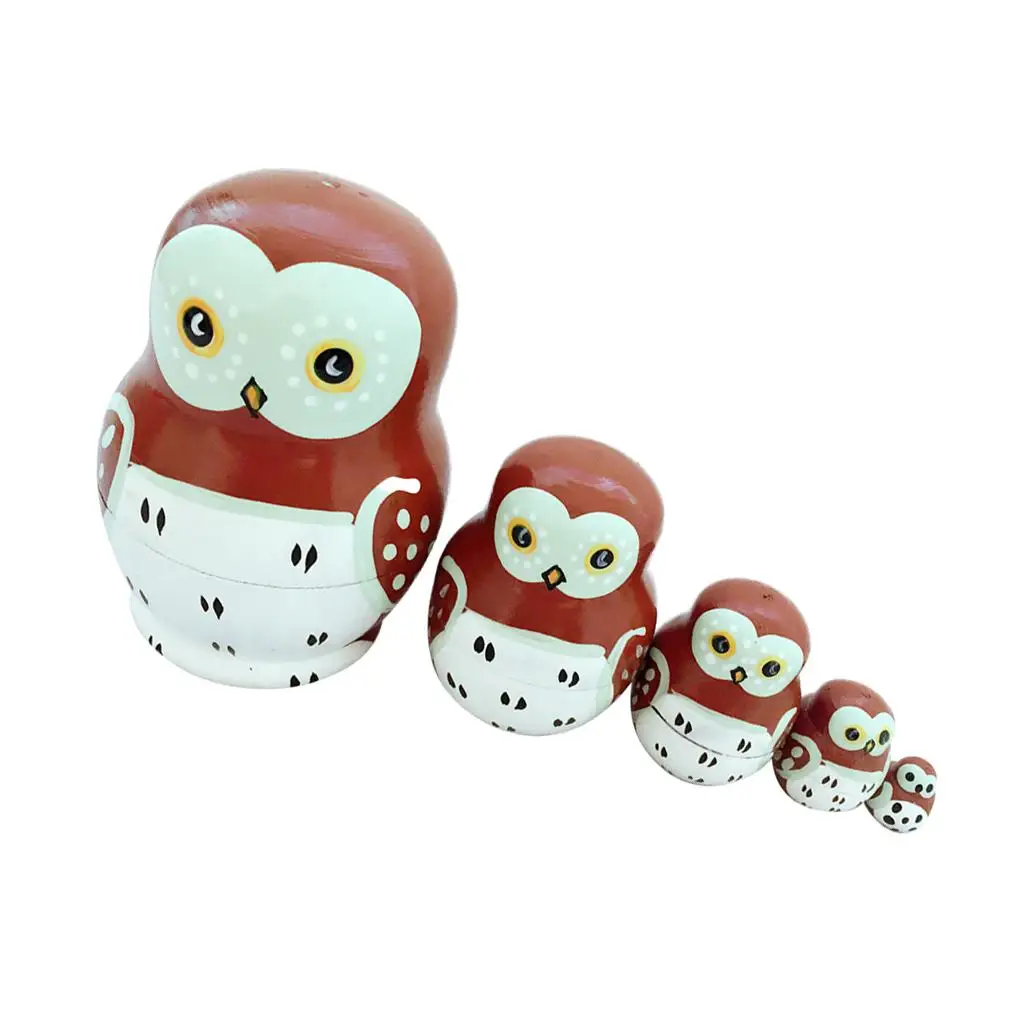 

Set of 5 Matryoshka Doll Russian Russian Dolls Pattern - Fun Toy