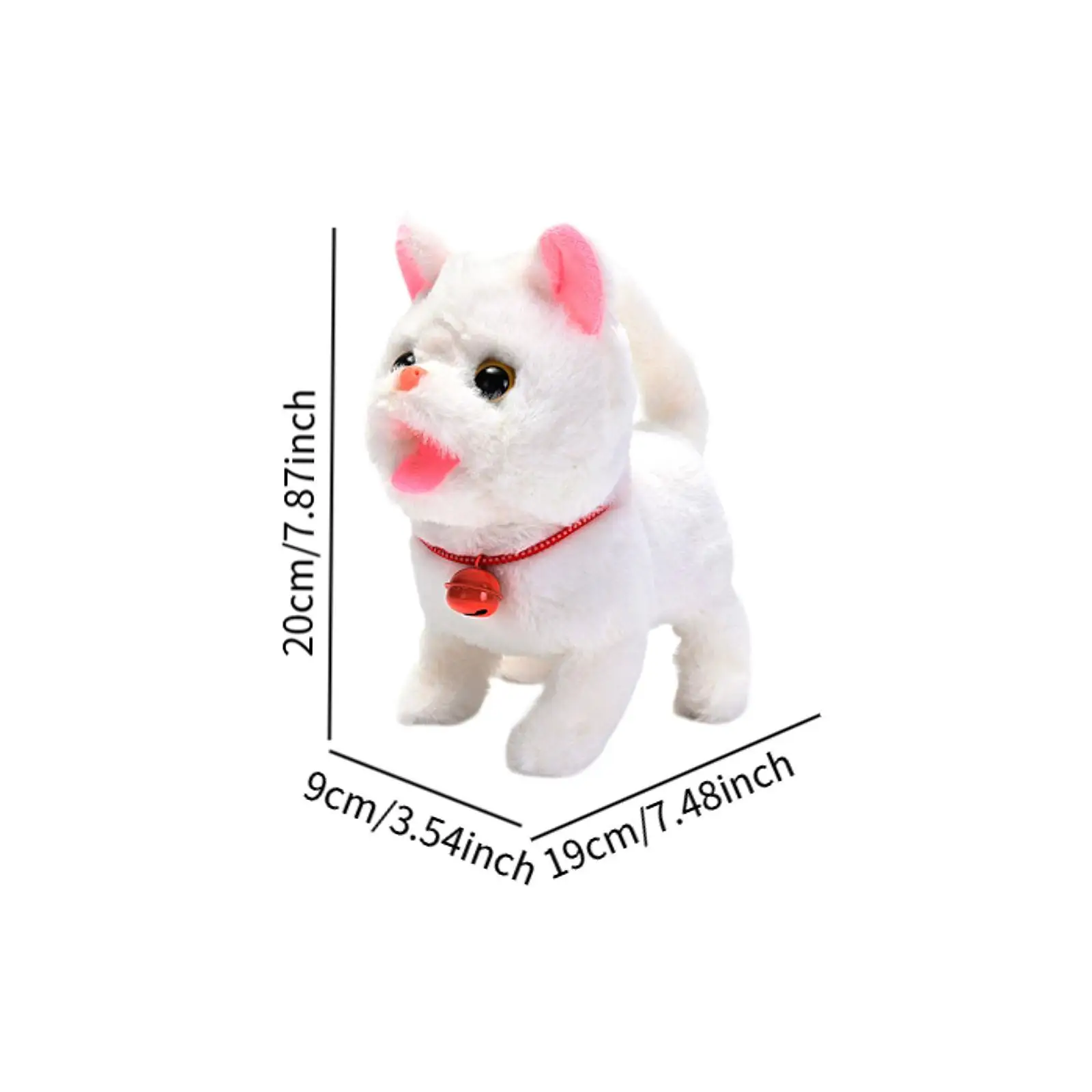 전기 플러시 장난감 고양이 만화 꼬리 흔드는 새끼 고양이 장난감 울음소리 전자 고양이 어린이 유아용 장난감 생일 선물 파티 기념품