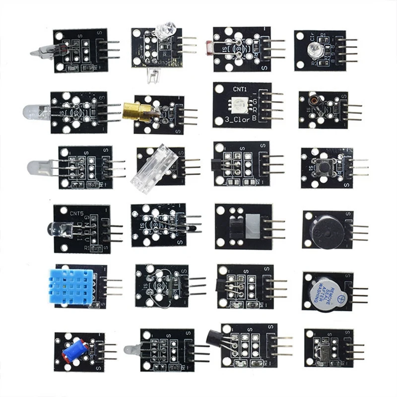 Модуль датчиков 2X 45 в 1, стартовый комплект, Плата датчика, комплект для Arduino UNO R3 MEGA2560