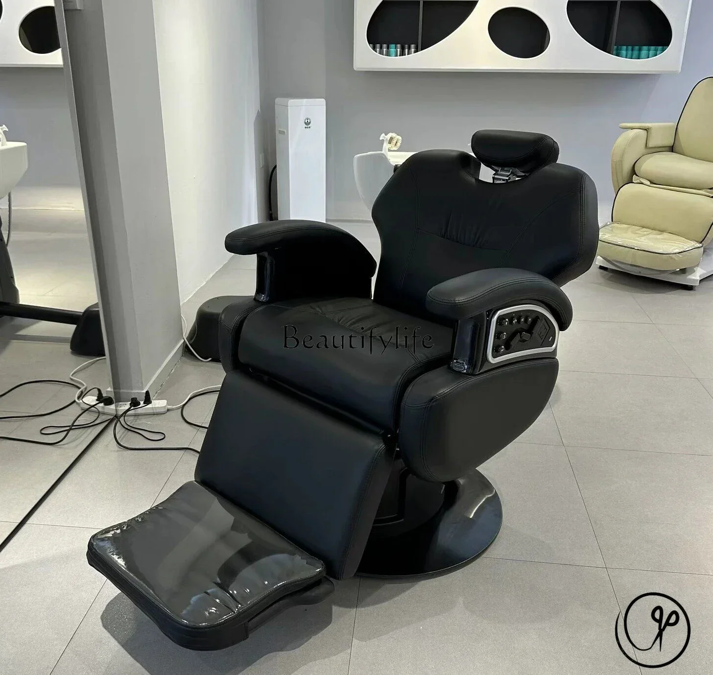 For Hair Salon Hot Dyeing Hair Care Chair Electric Reclining Scalp Care Chair