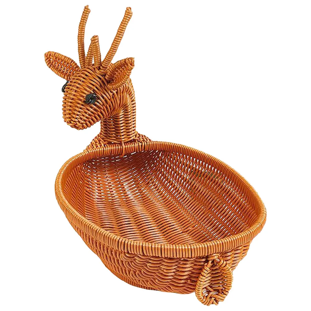 

Креативная плетеная корзина для фруктов, настольный контейнер для хранения фруктов, хлеба, конфет, закусок, для дома, для сервировки десертов