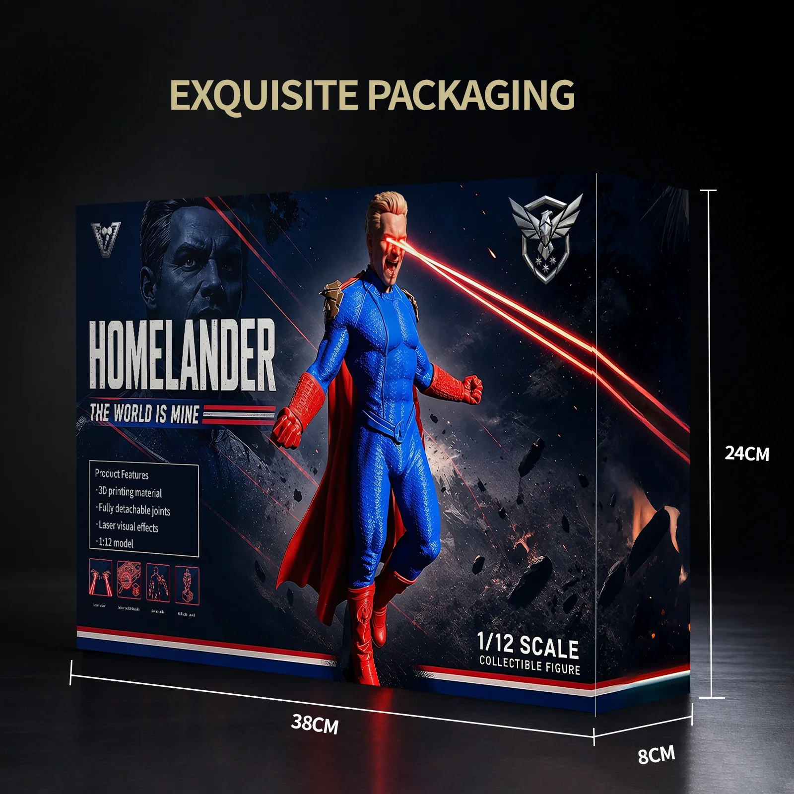 Mafex Homelander Action Figure - The Boys Superhero Collectible