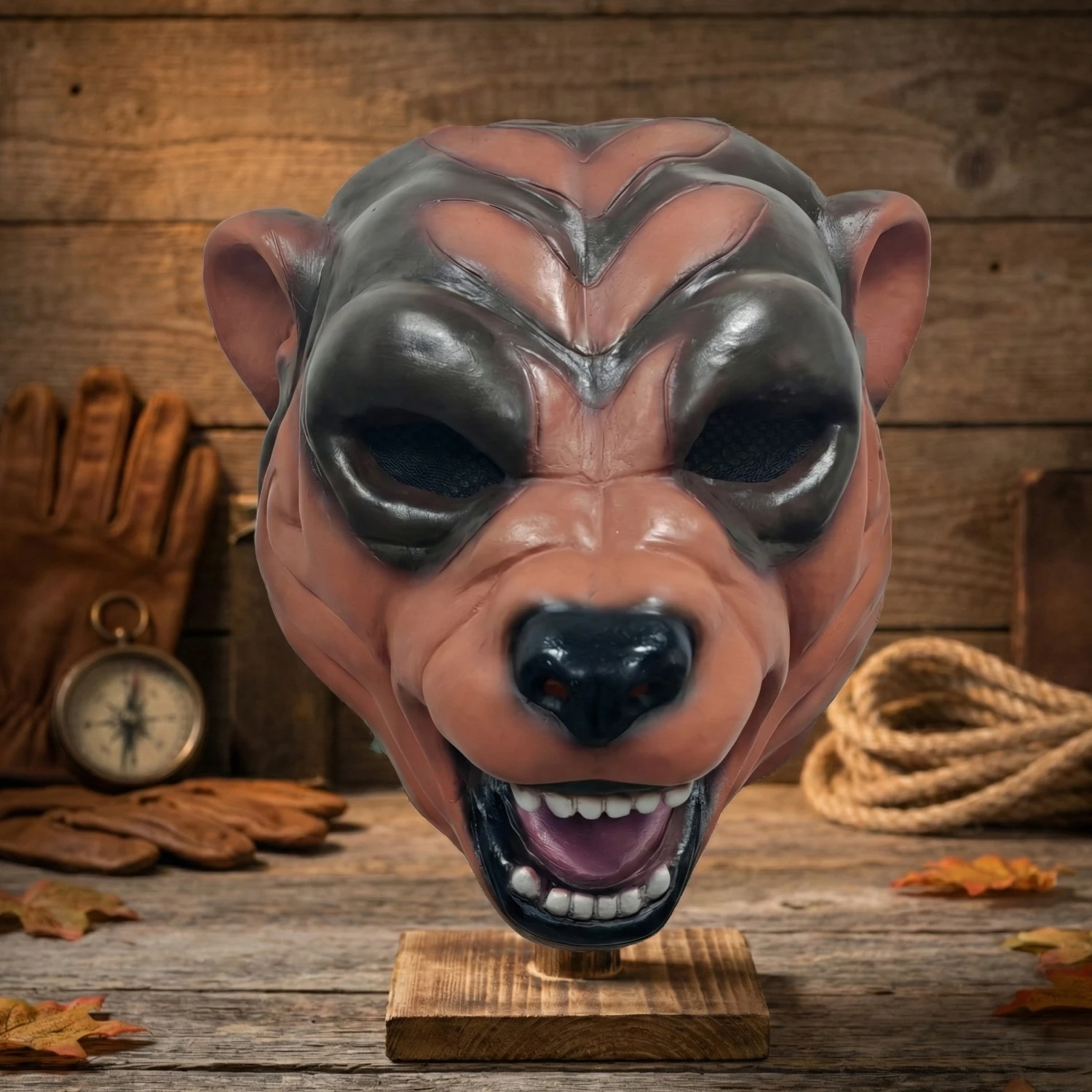 Hotline Miami Bear Mask Cosplay Breathable Comfortable Design for Adults And Kids Essential Accessory for Halloween Parties