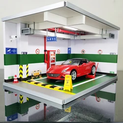 Parking Lot Model, 1: 18,  Car Model, Underground Parking Lot，Desktop decoration ，Collection display